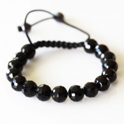 Black Beaded Bracelet